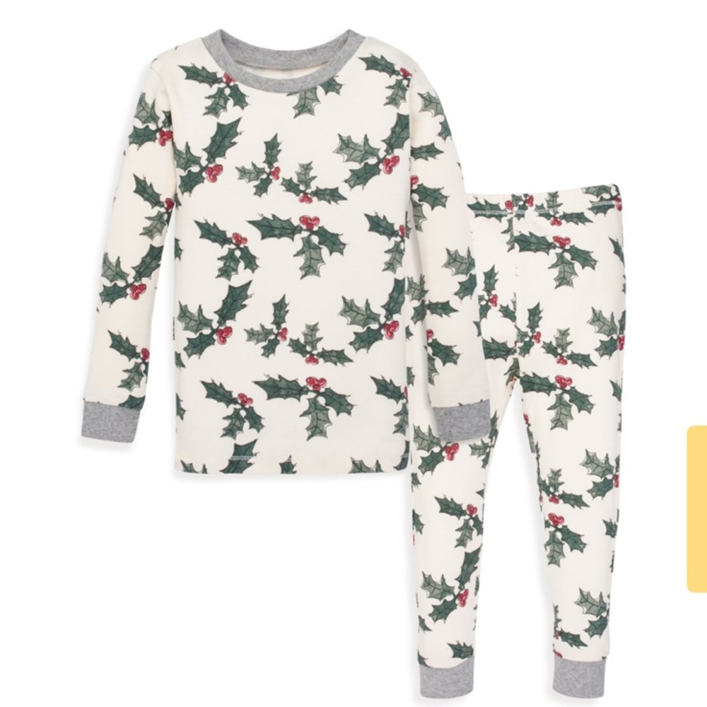 Burts Bees Happy Holly Organic Baby Pajamas